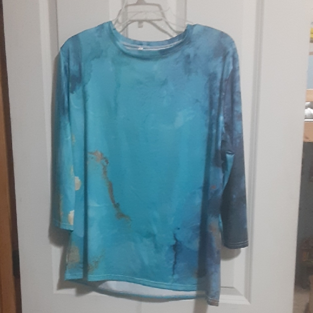 Temu Marble ¾ Sleeve Top